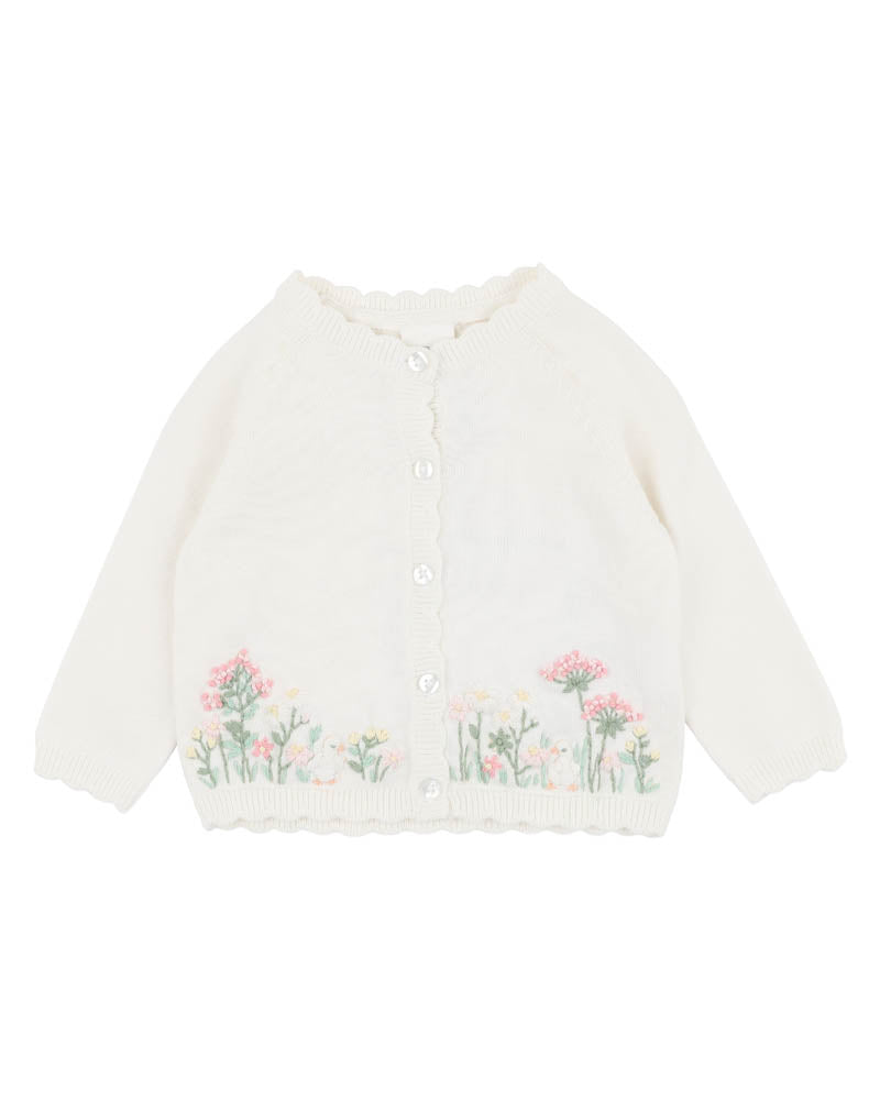 Bonnie Organic Hand Embroidered Cardigan