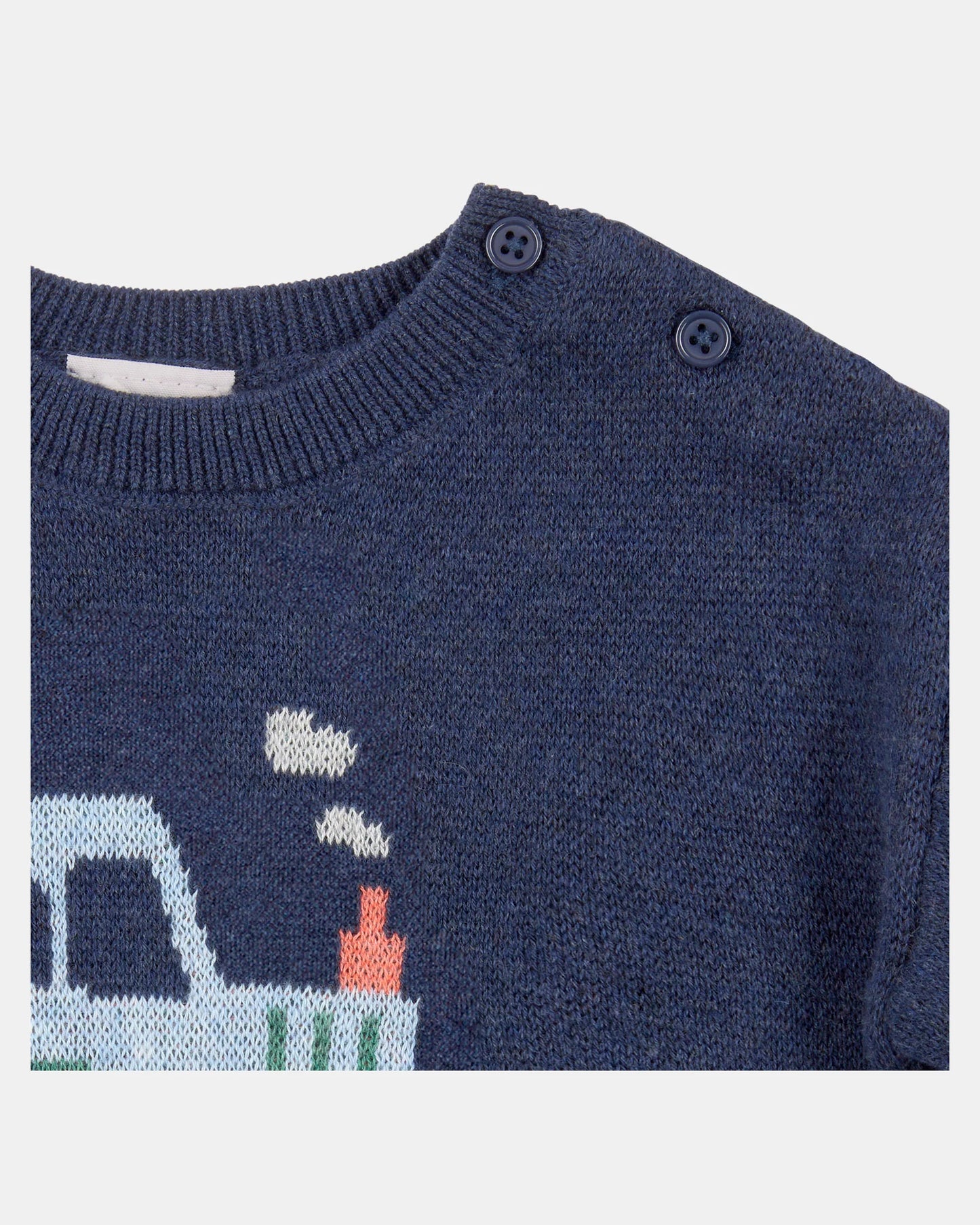 Organic Knit Pullover - Tiny Tractors