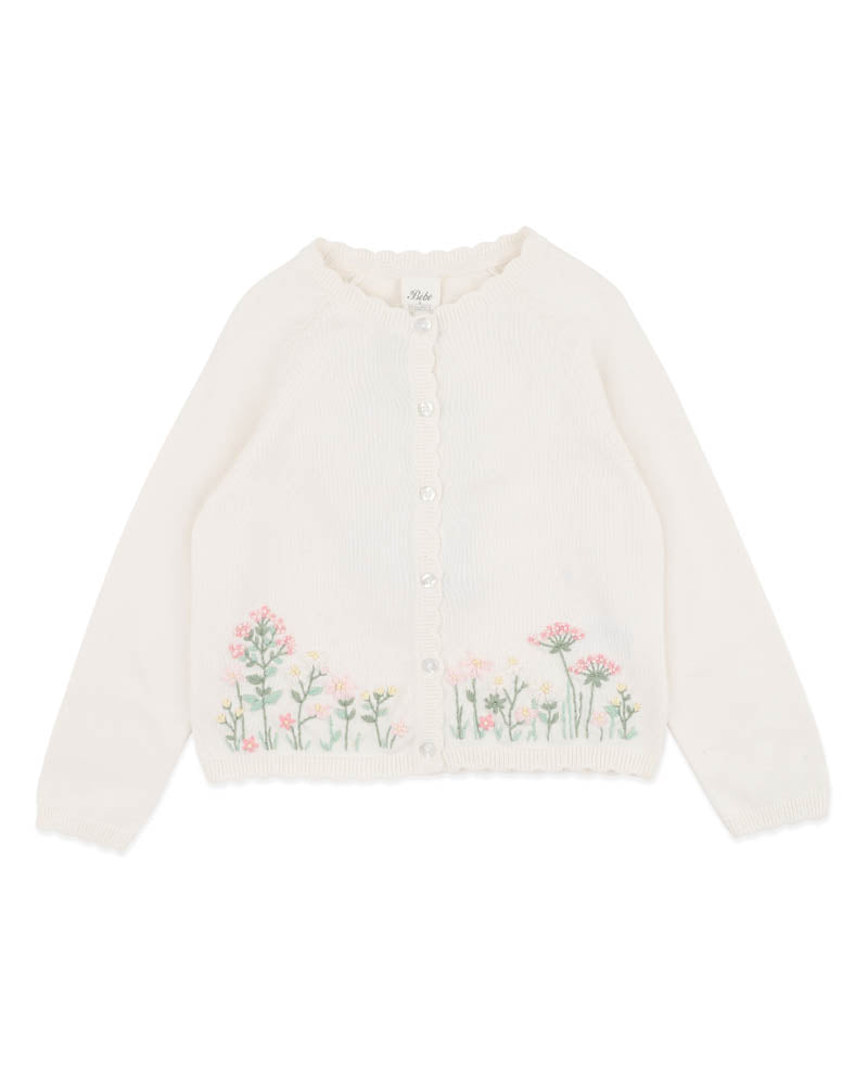Bonnie Organic Hand Embroidered Cardigan