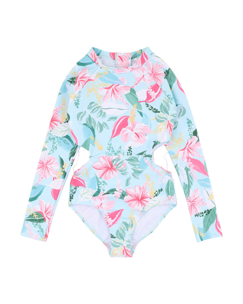 Keely Cut Out LS Sunsuit (8-14)
