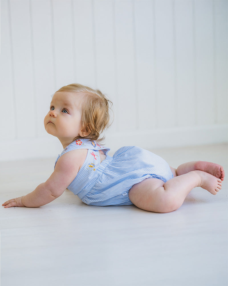 Songbird Stripe Embroidered Bodysuit