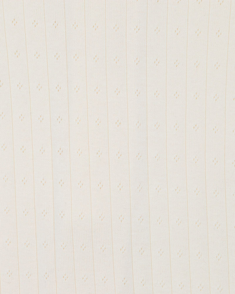 Milk Organic Pointelle LS Zipsuit