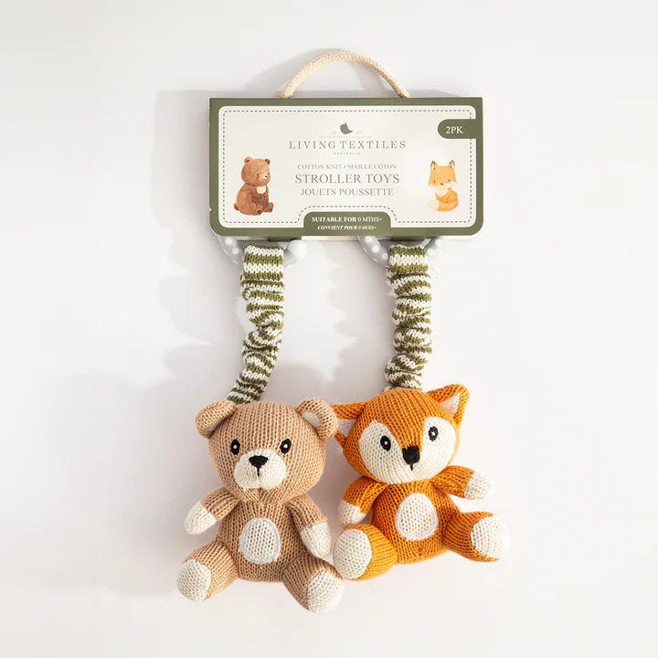 Stroller Toys Bear & Fox