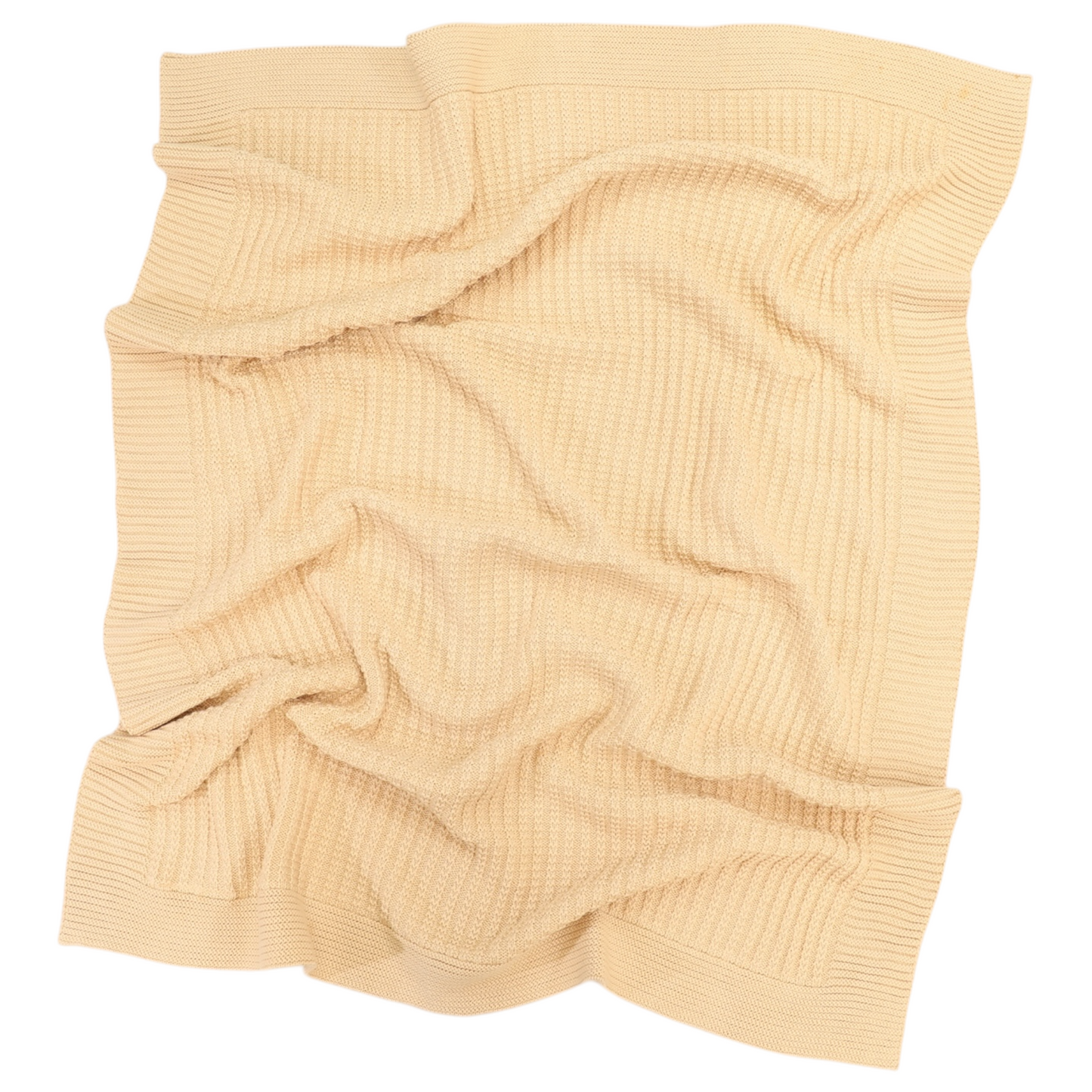 Textured Knit Blanket - Beige