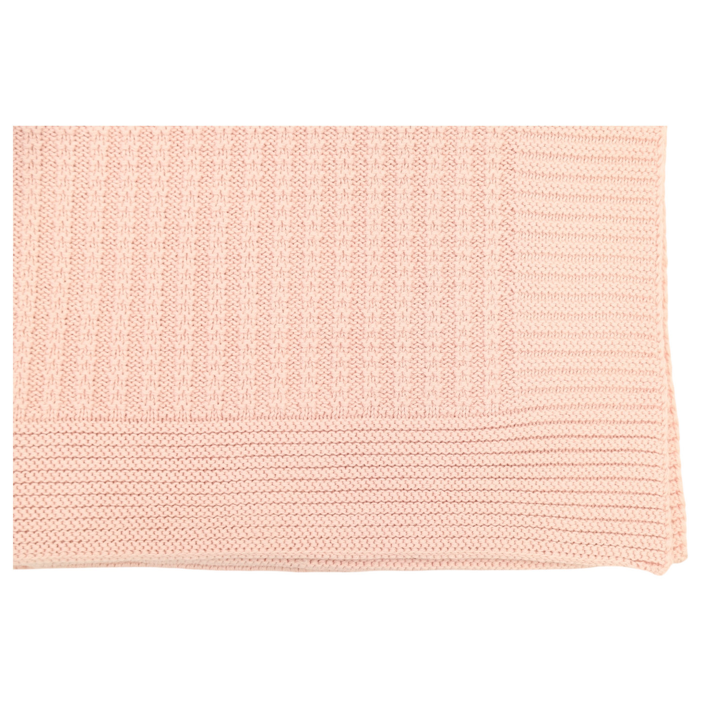 Textured Knit Blanket - Pink