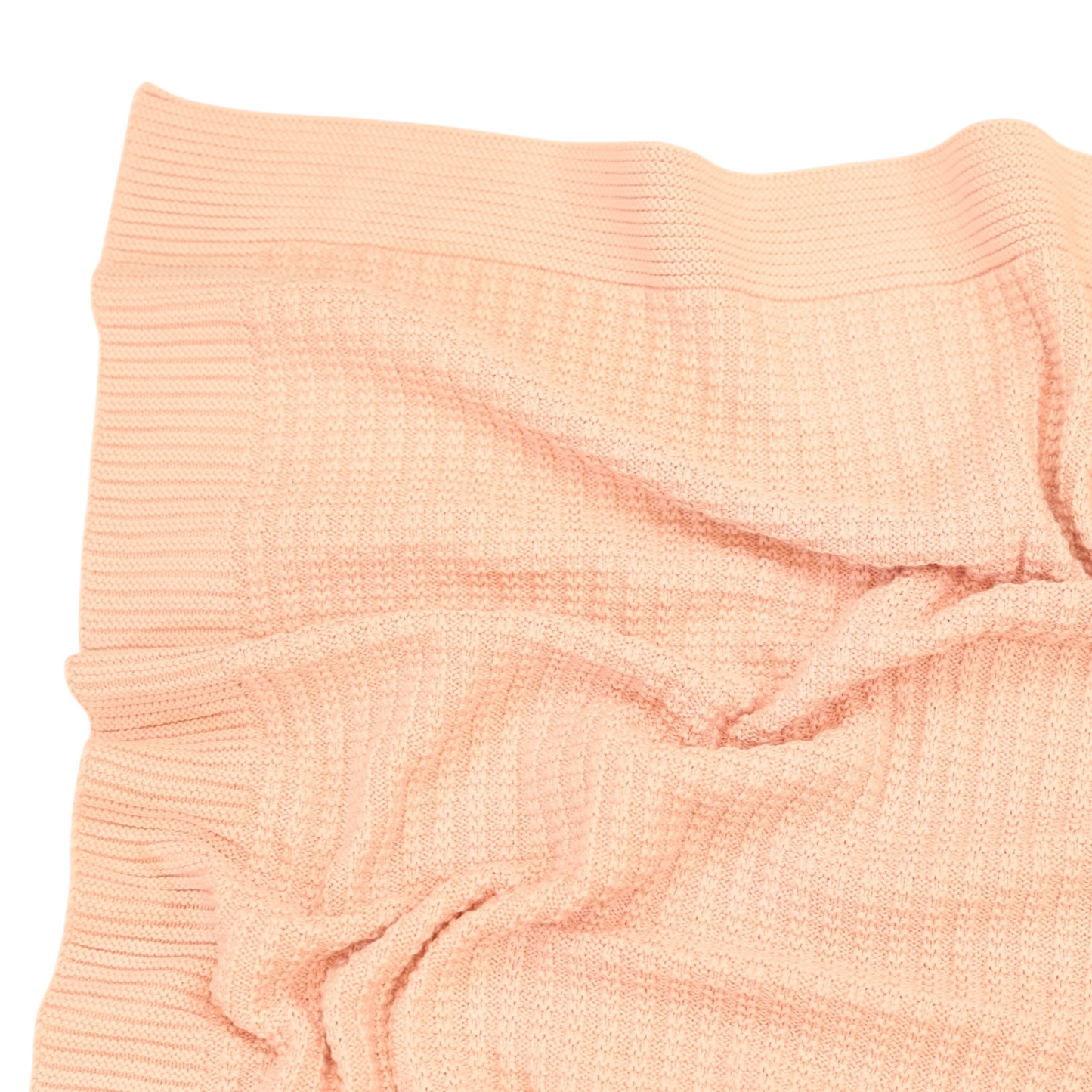 Textured Knit Blanket - Pink