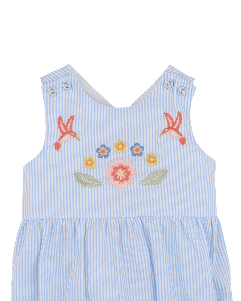Songbird Stripe Embroidered Bodysuit