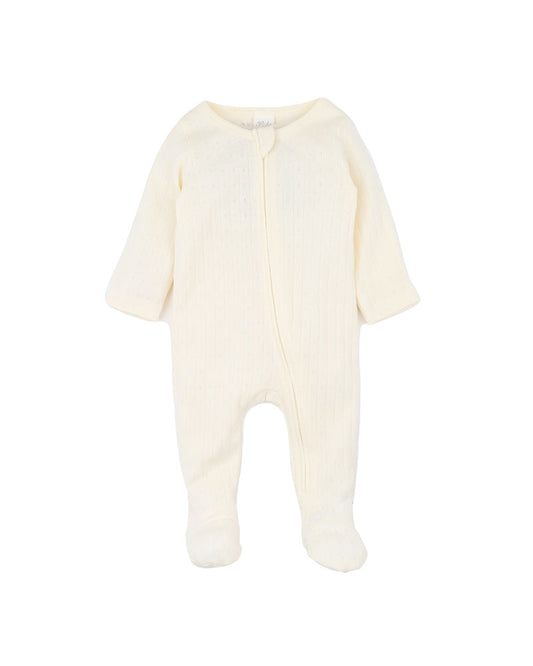 Milk Organic Pointelle LS Zipsuit