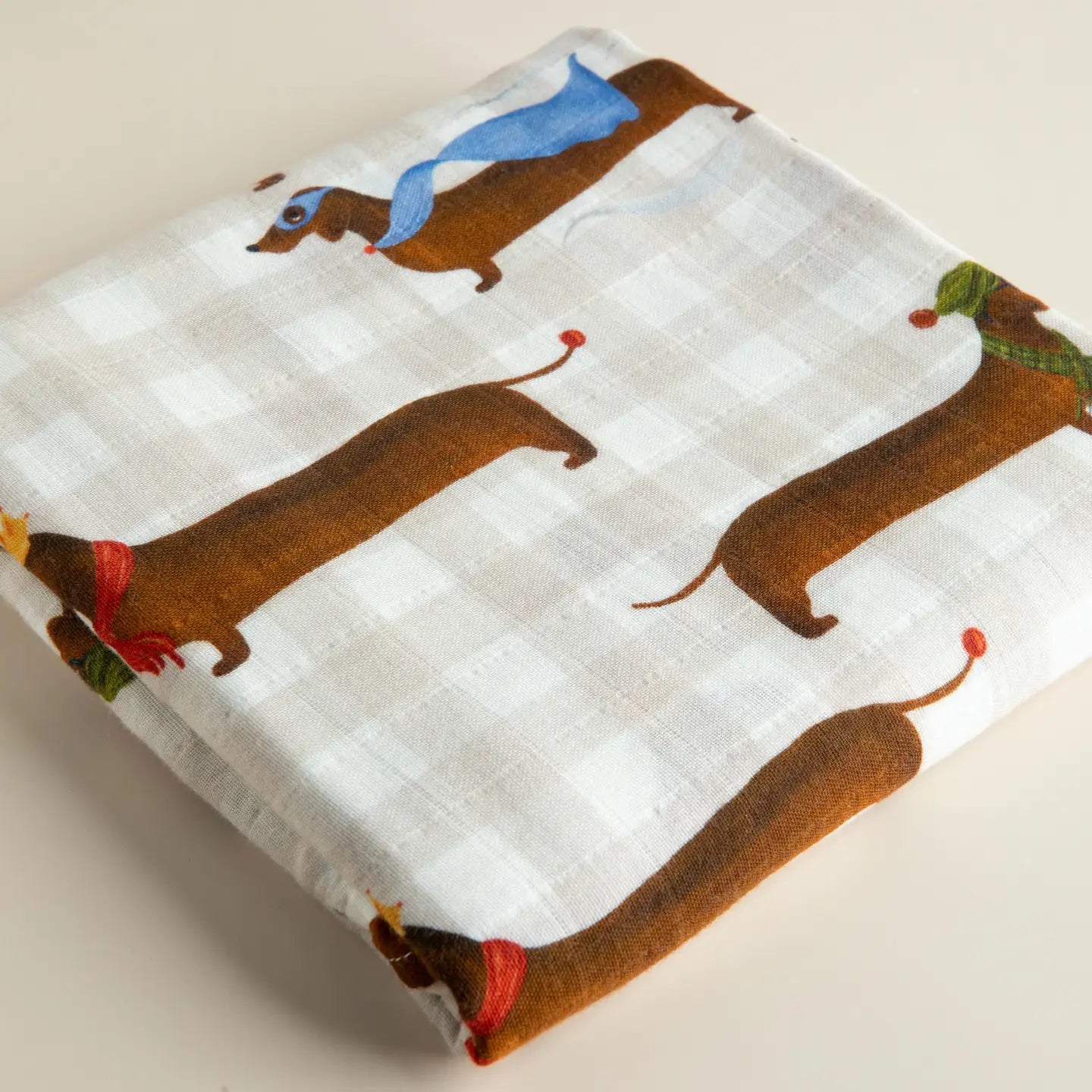 Silly Sausage Muslin Swaddle