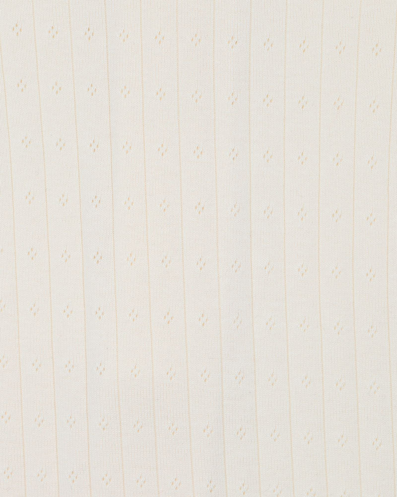 Milk Organic Pointelle SS Zipsuit