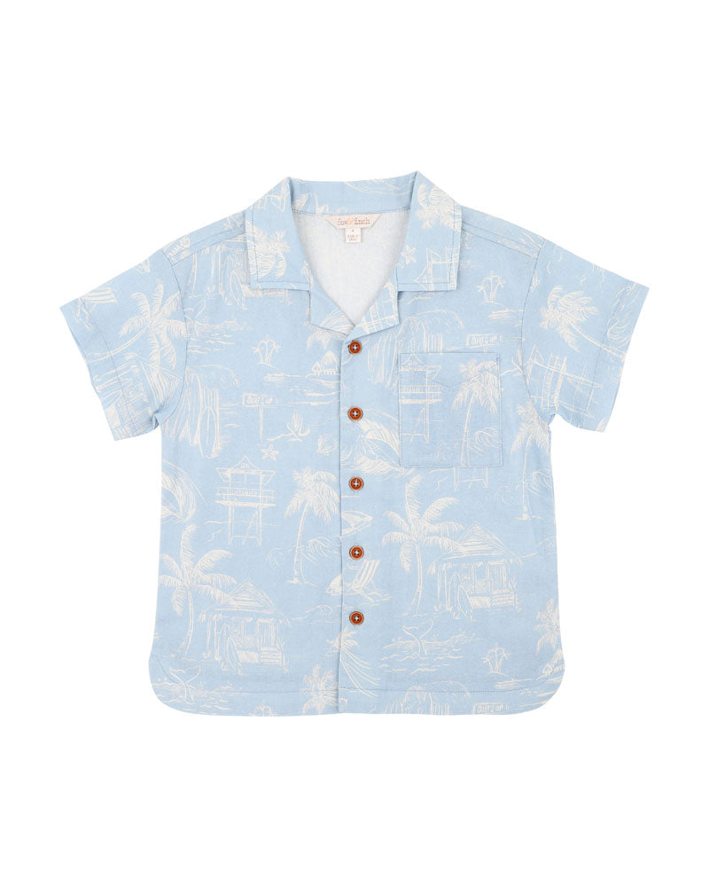 Surfs Up Line Work Shirt