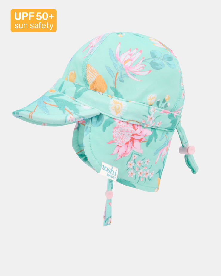 Swim Flap Cap - Waratah Mint