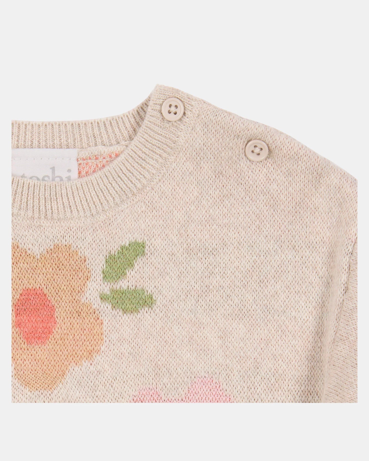 Organic Knit Pullover - Rosie Posie