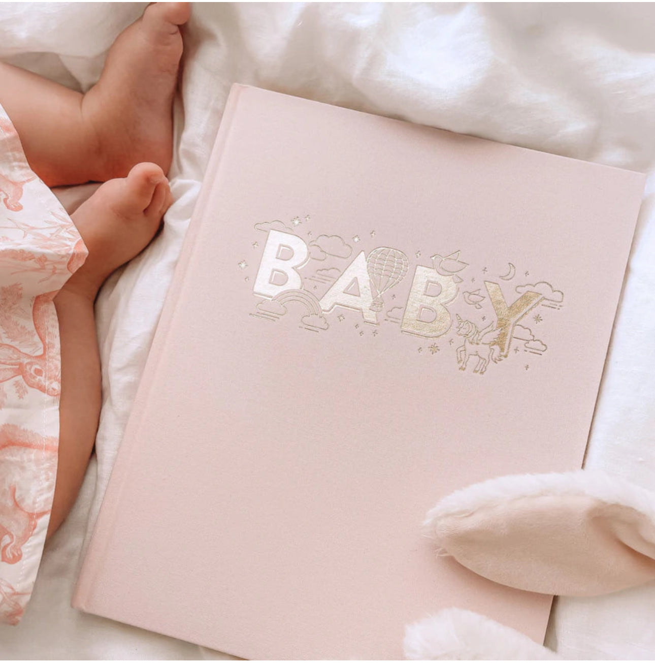 Baby Book Boxed - Rose