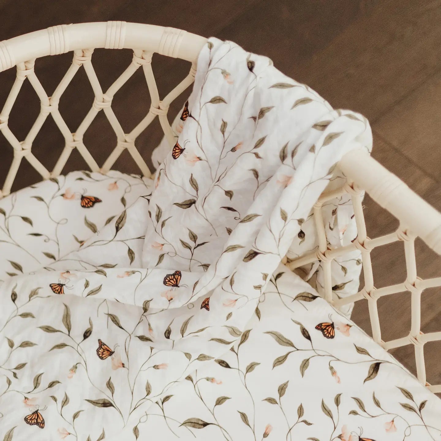 Fly Away Butterfly Muslin Swaddle