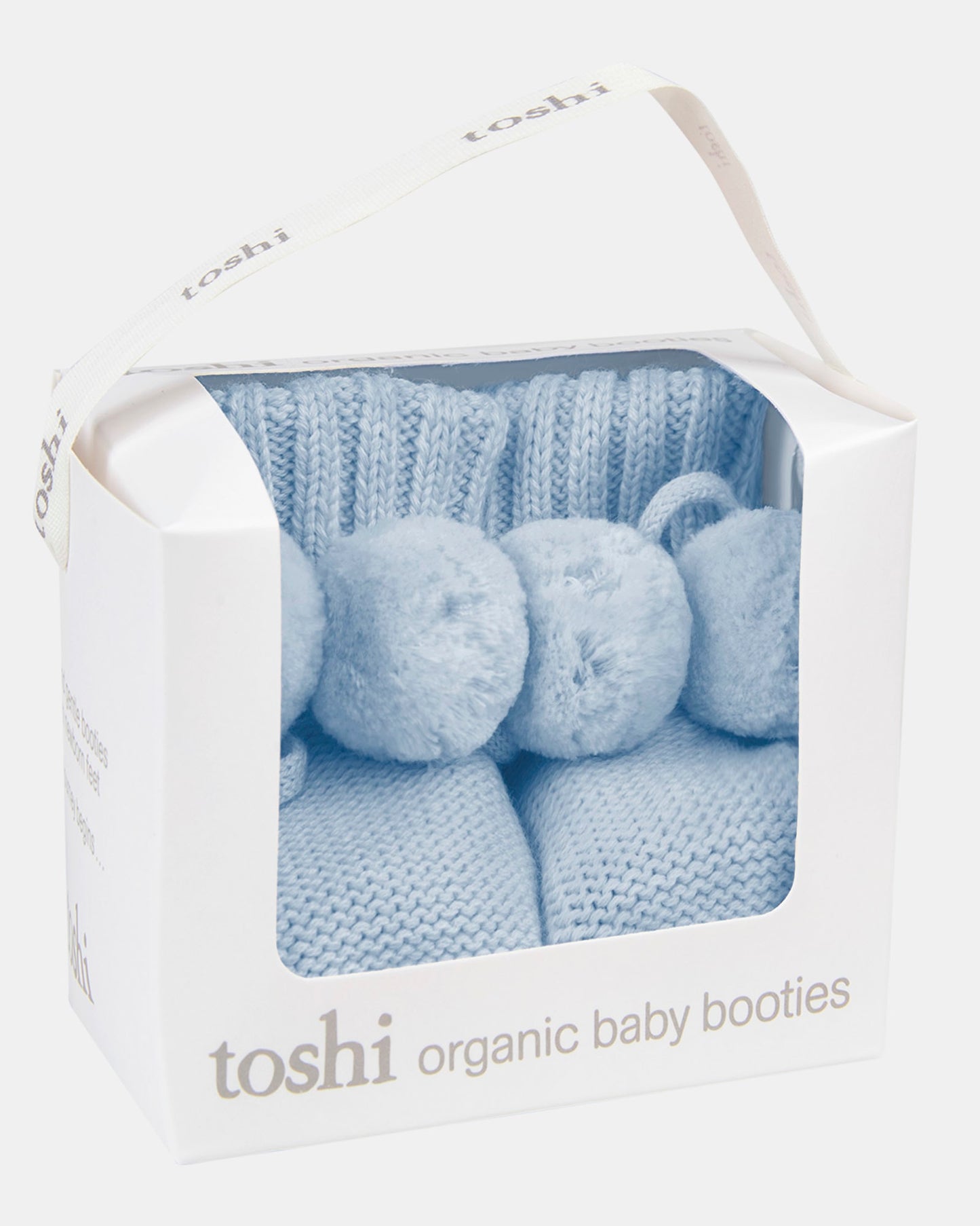Organic Baby Booties - Bluebell