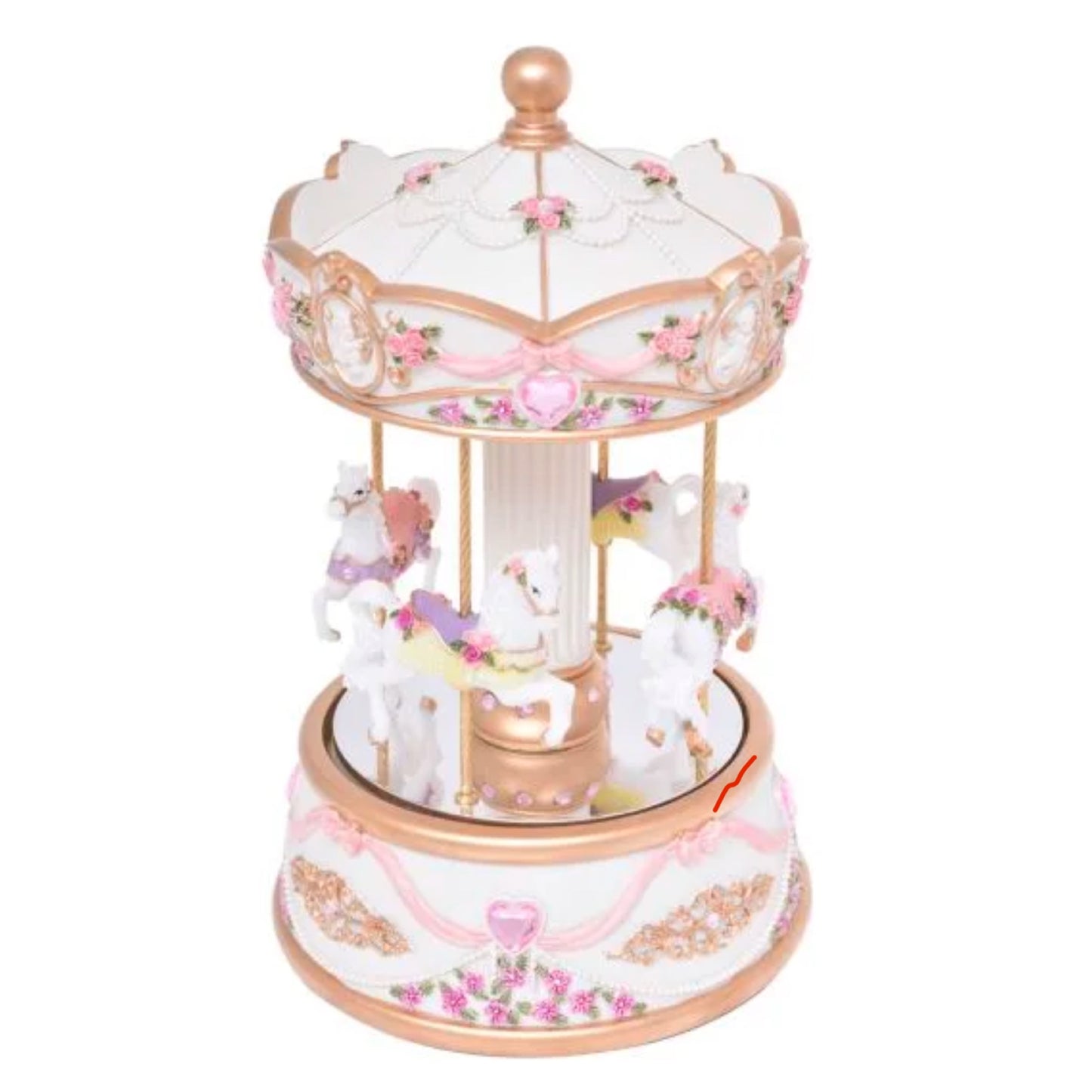 Musical Carousel - Mirror Cream Small 17cm