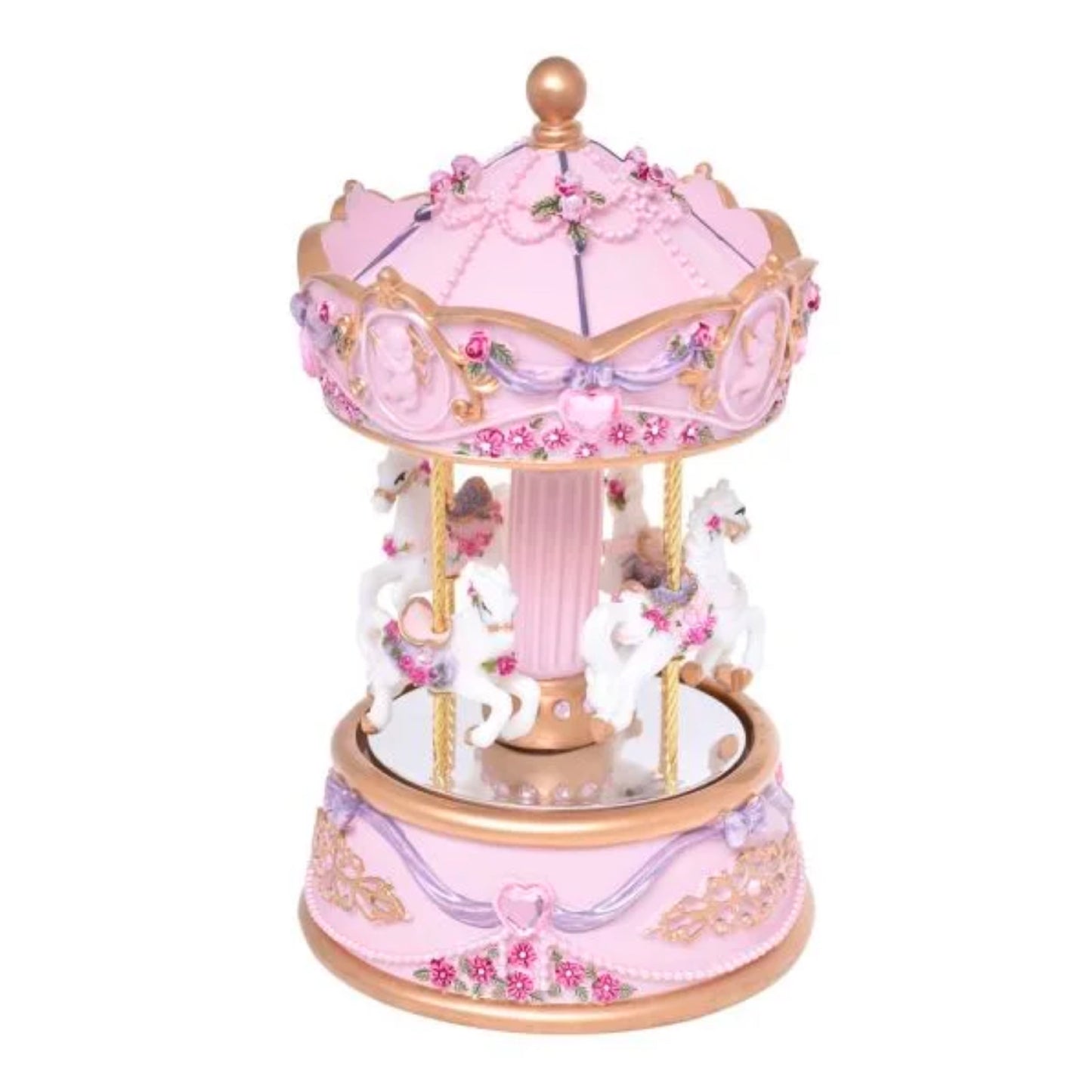 Musical Carousel - Mirror Pink Large 22cm