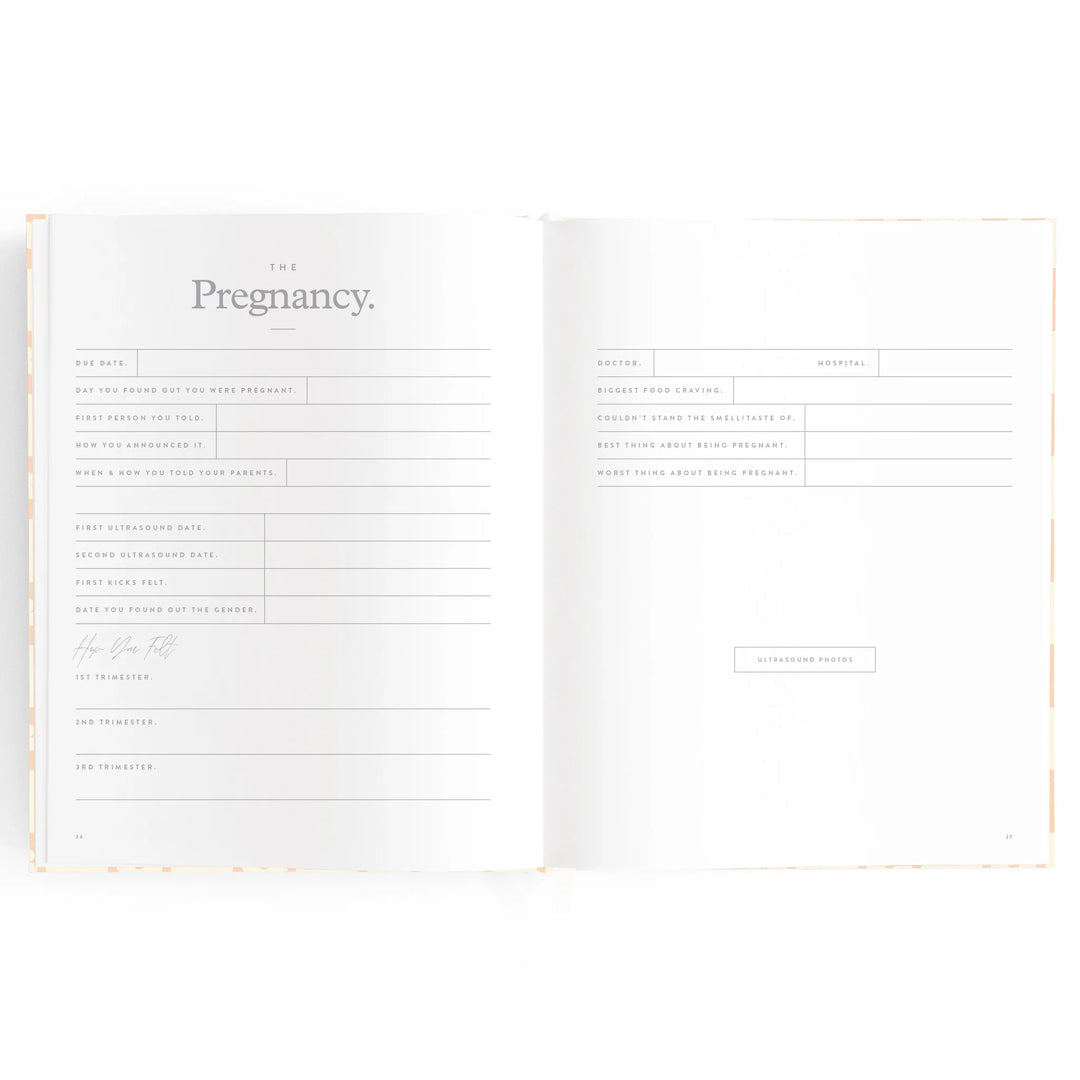 Baby Book Boxed - Rose