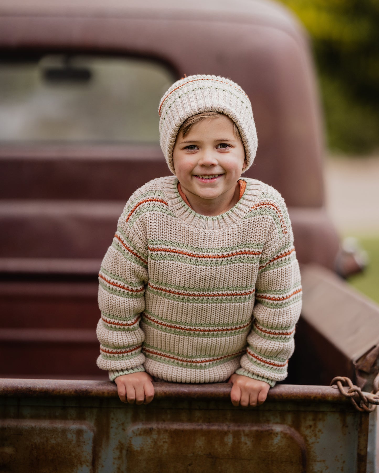 Wild Side Stripe Knitted Jumper
