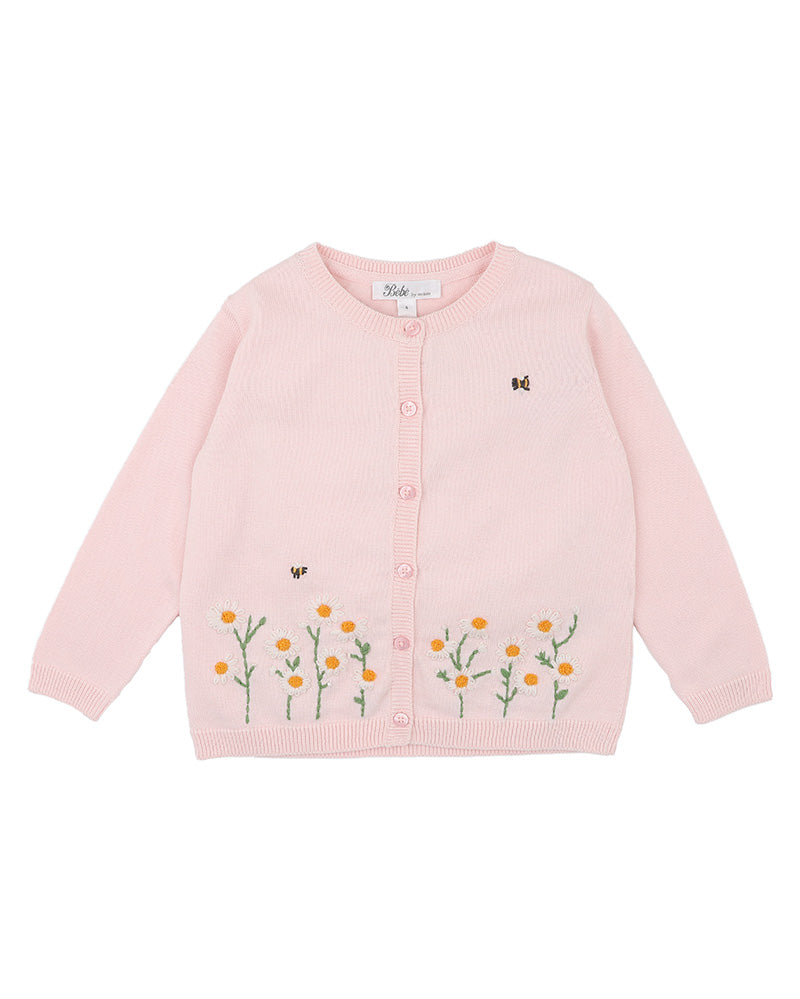 Tess Organic Hand Embroidered Cardigan