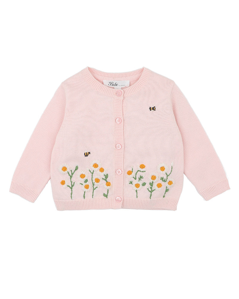 Tess Organic Hand Embroidered Cardigan