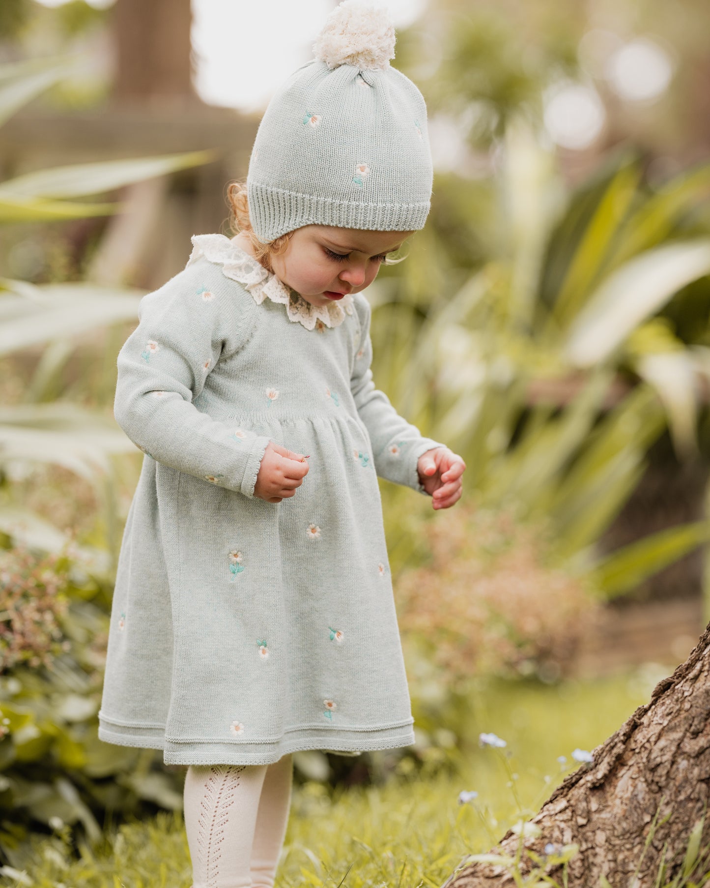 Fern Organic Emb Knitted Dress