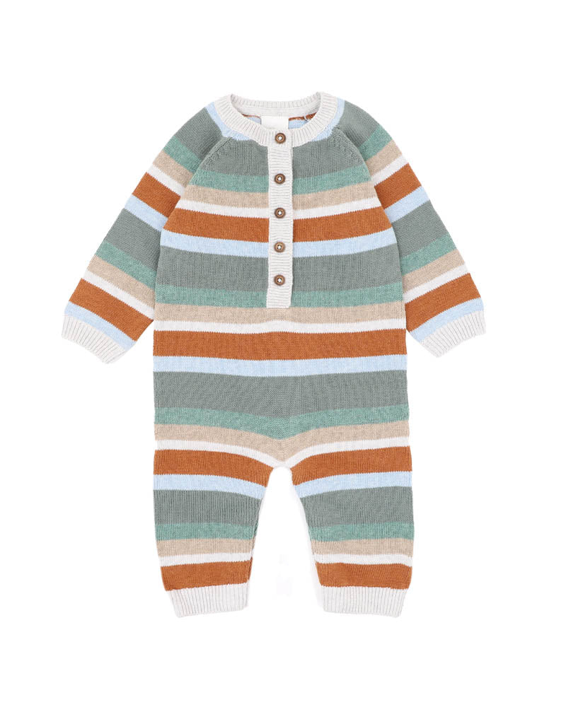 Mateo Stripe Knit Romper