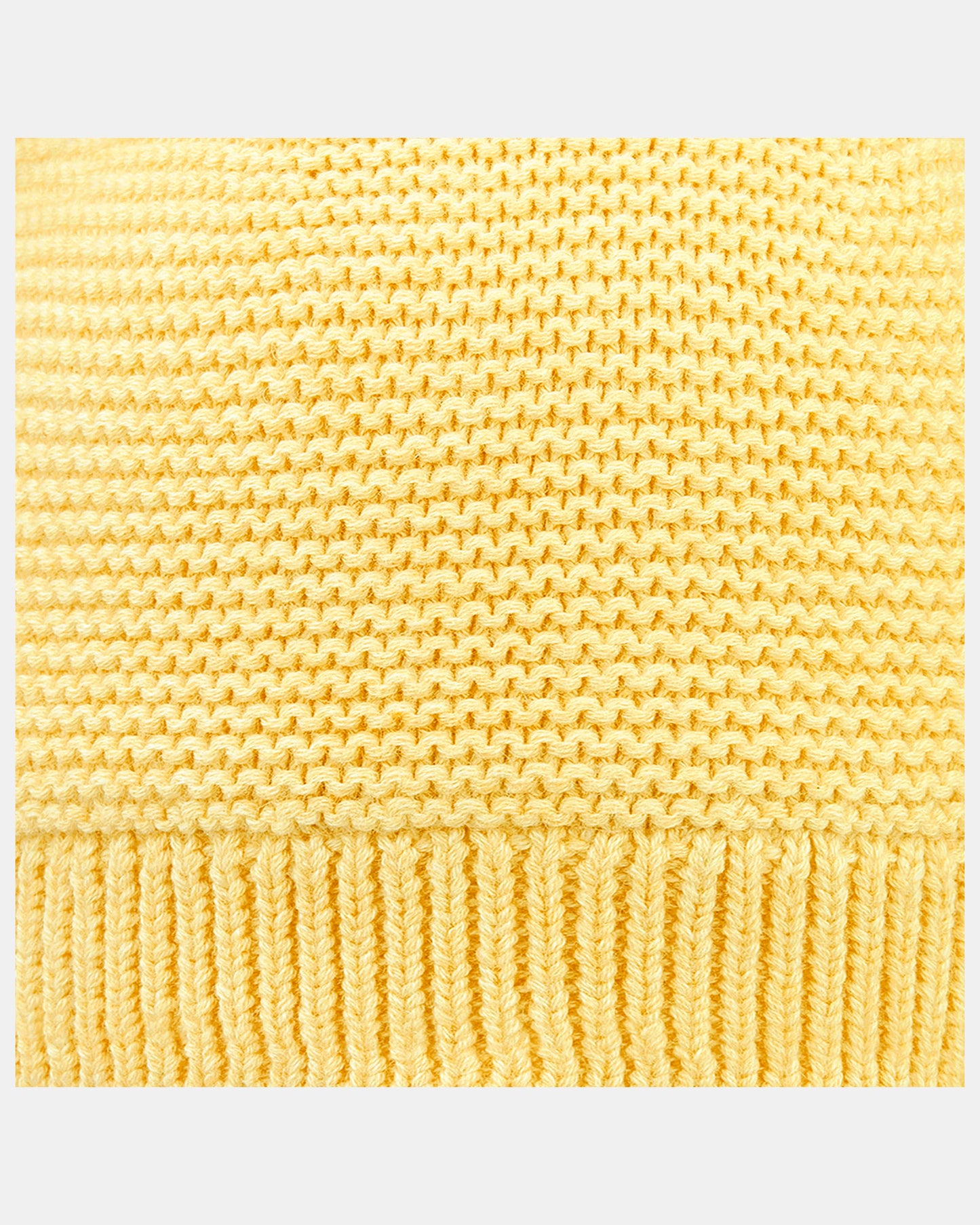Organic Beanie - Snowy - Banana