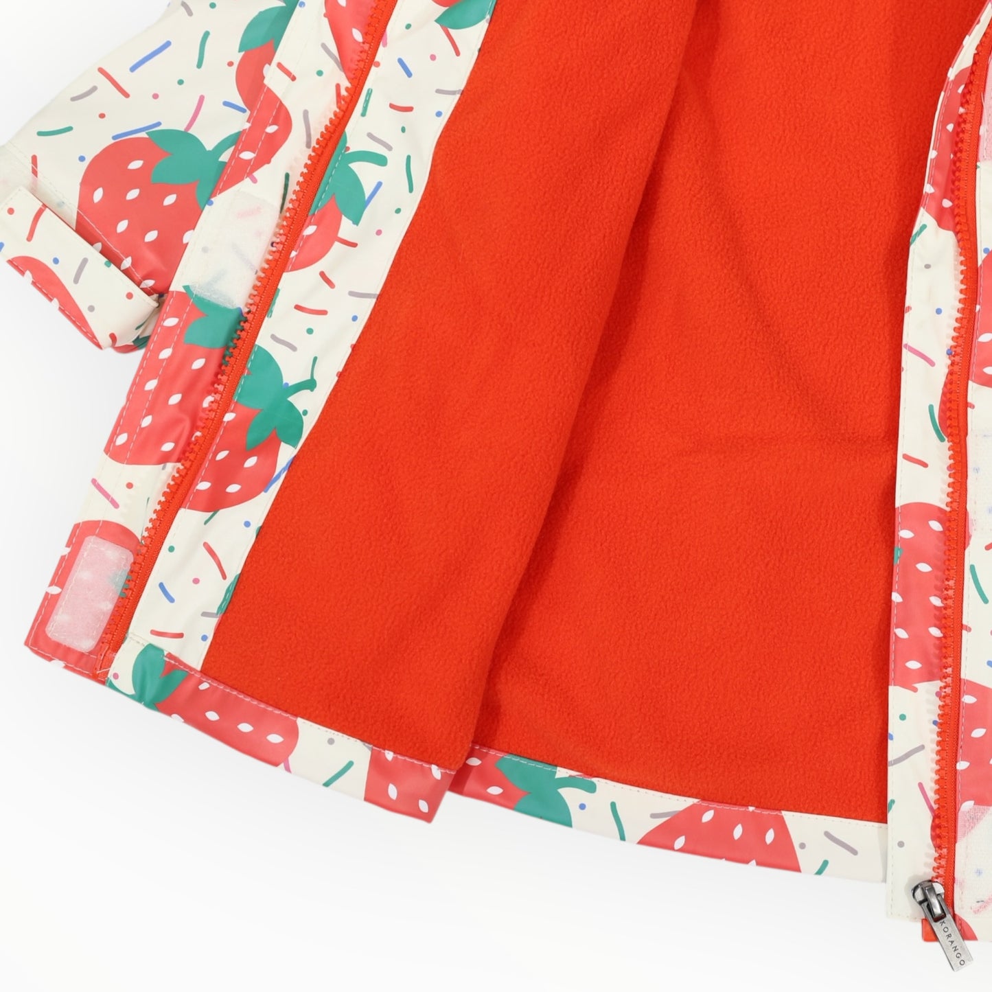 Strawberries & Sprinkles Raincoat - Cream