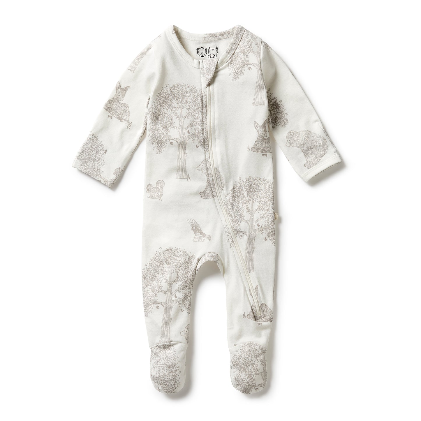 Welcome To The World Organic Zipsuit with Feet