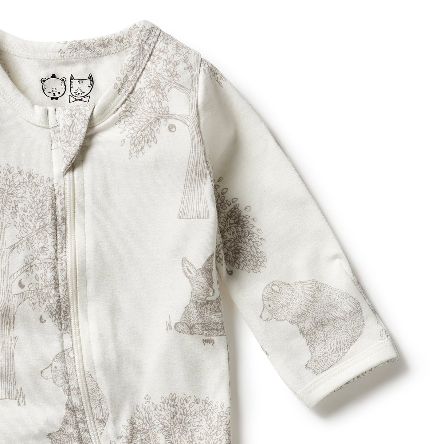 Welcome To The World Organic Zipsuit with Feet