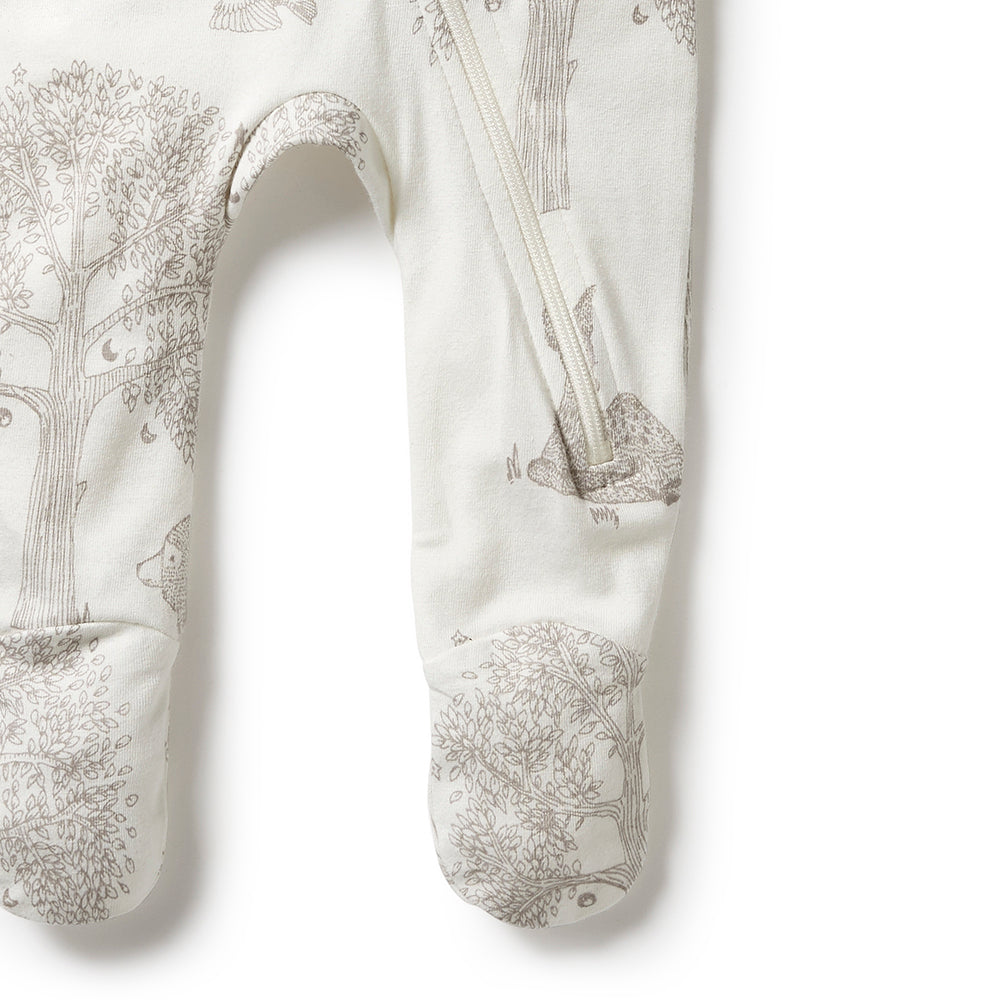 Welcome To The World Organic Zipsuit with Feet
