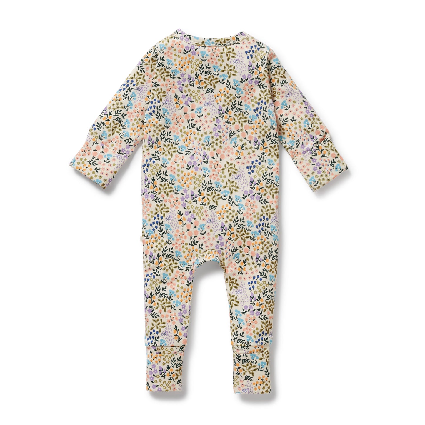 Tiny Bloom Organic Zipsuit with Feet