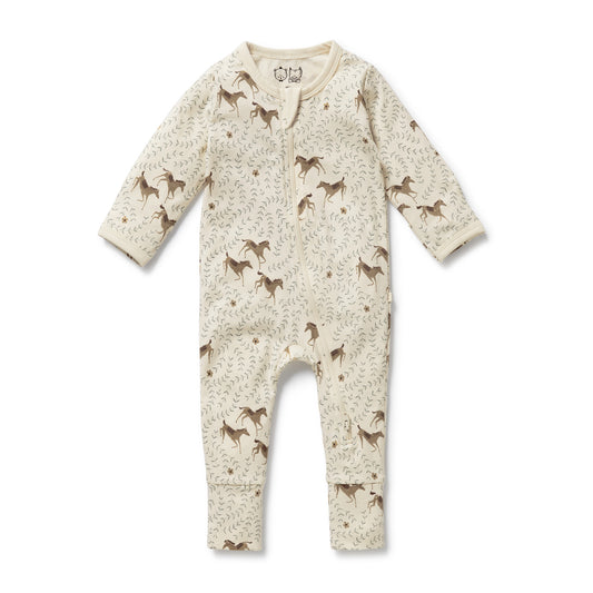 Trixie Horse Organic Zipsuit with Feet