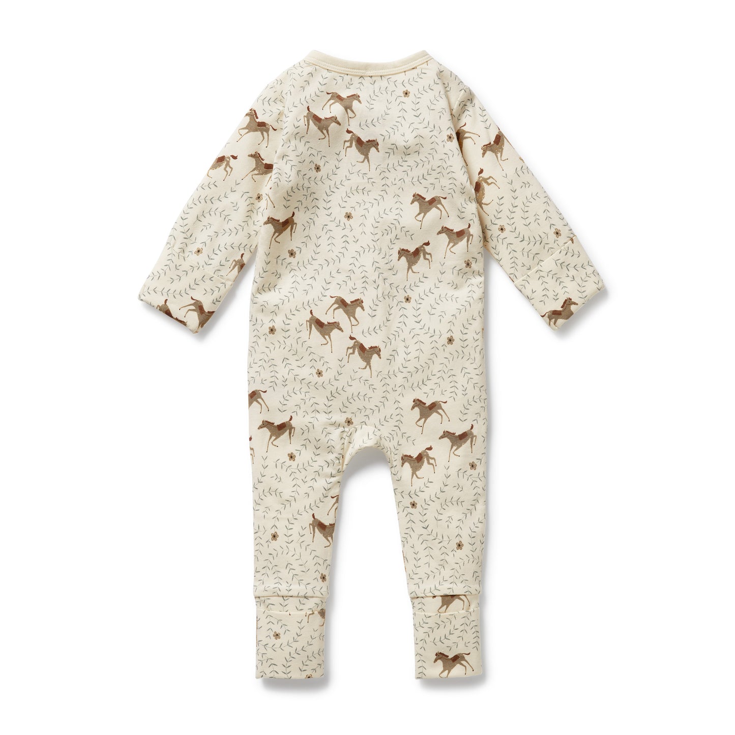 Trixie Horse Organic Zipsuit with Feet