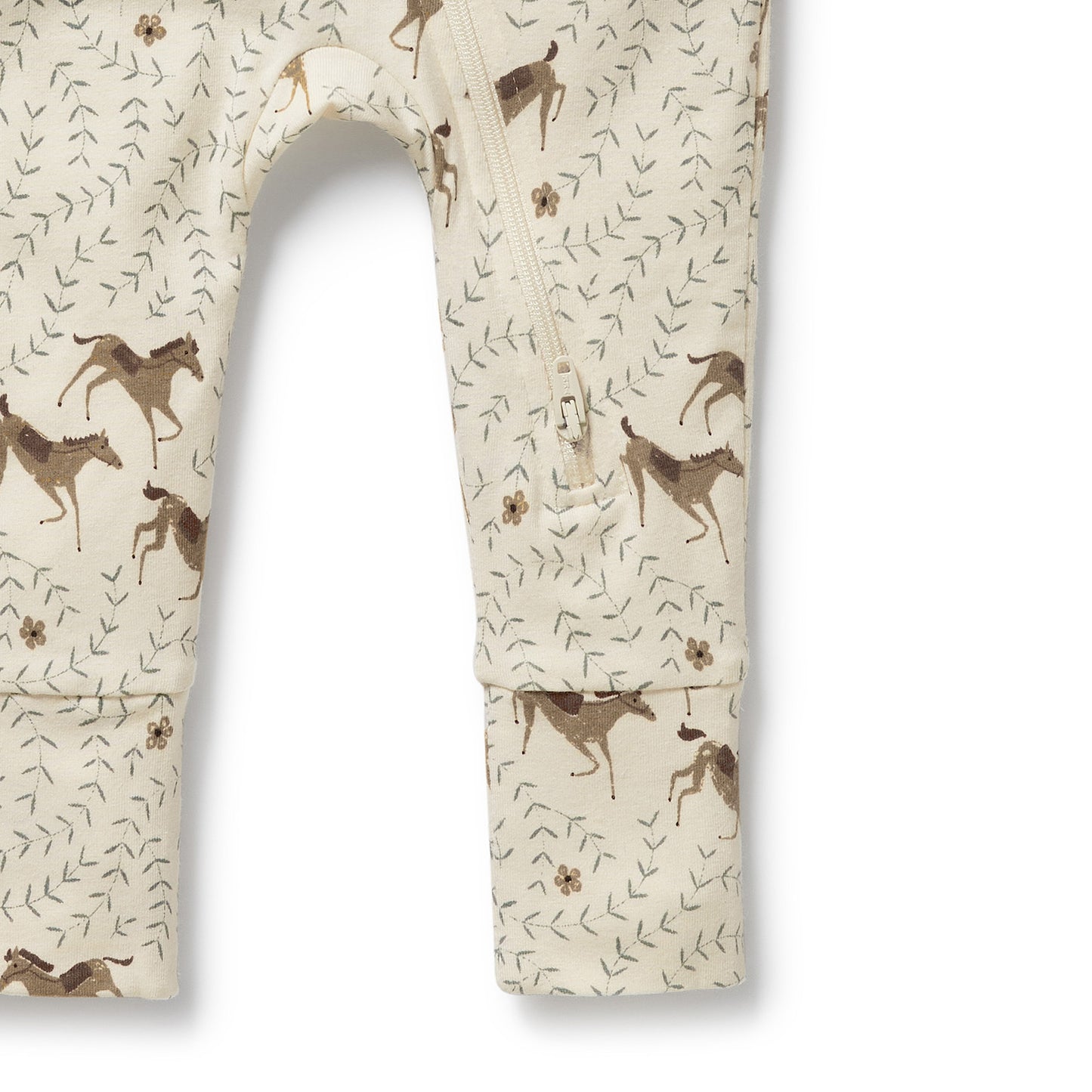Trixie Horse Organic Zipsuit with Feet