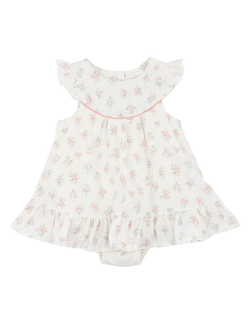 Anya Overlay Dress - Ditsy Print