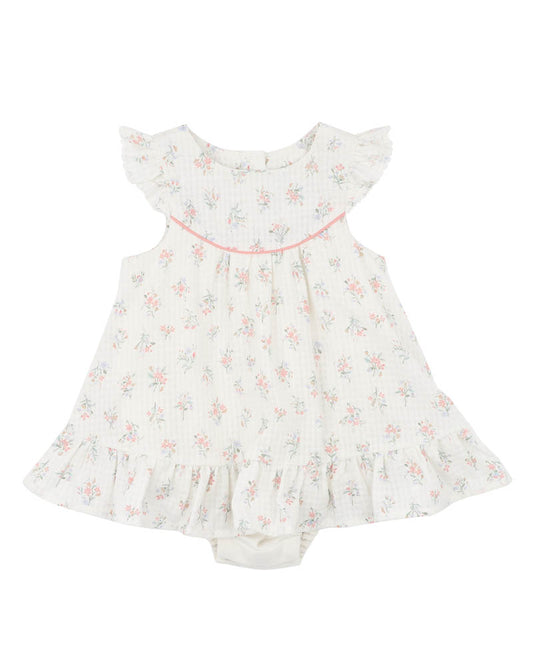 Anya Overlay Dress - Ditsy Print