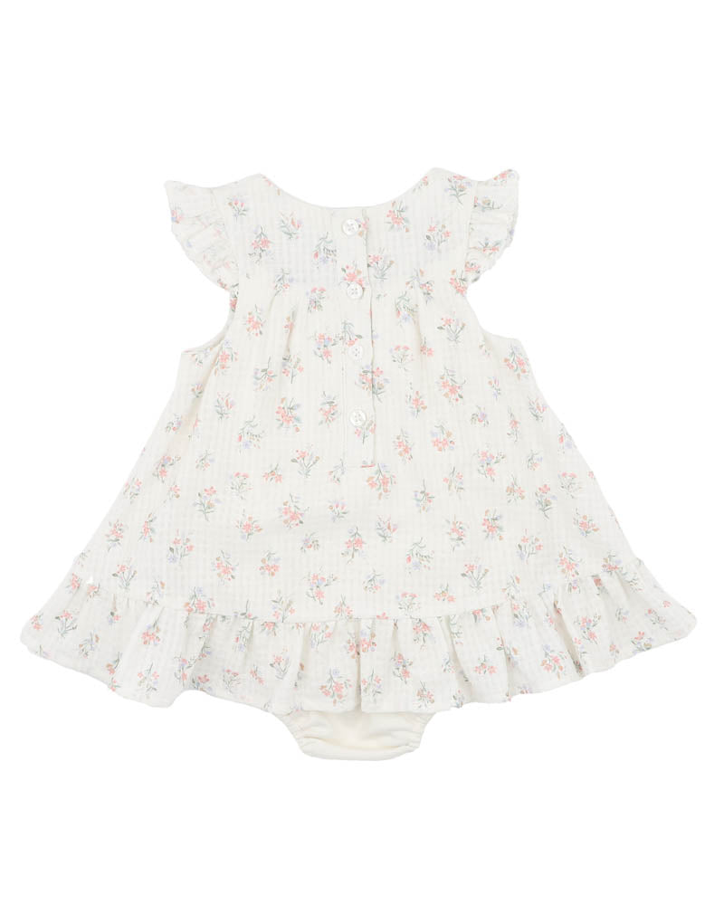 Anya Overlay Dress - Ditsy Print