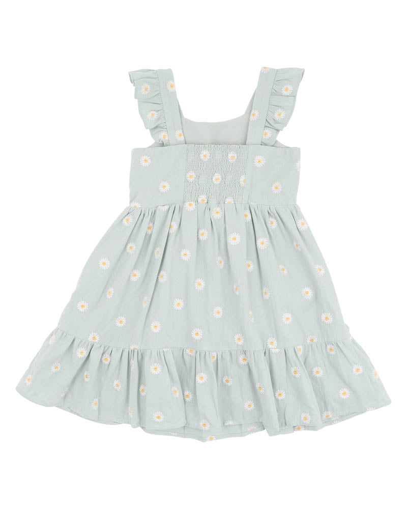 Tess Embroidered Frill Dress (1-7y)