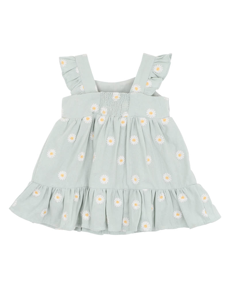 Tess Embroidered Frill Dress (1-7y)
