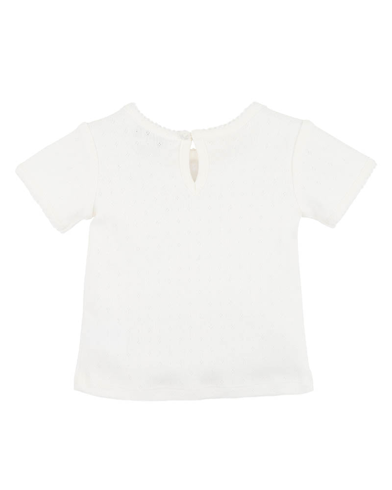 Tess Pointelle Tee (0-7y)