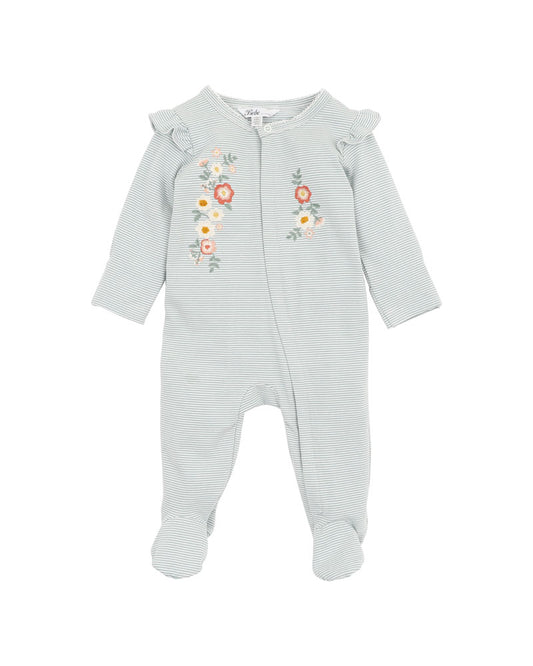 Lyla Stripe Zip Romper
