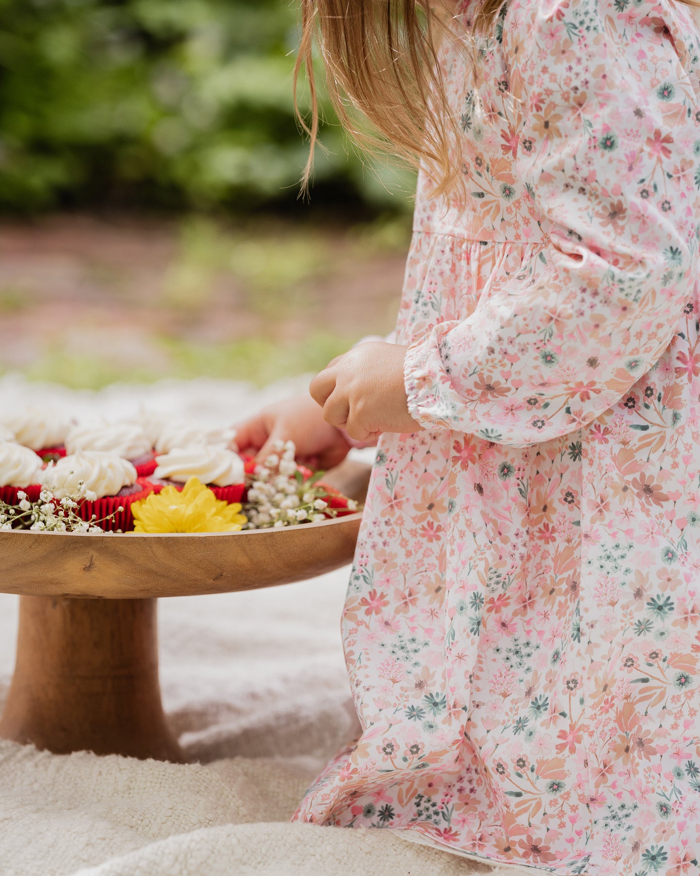Fern Floral Organic Dress 1-7y