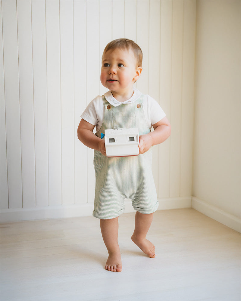 Roman Green Stripe Over