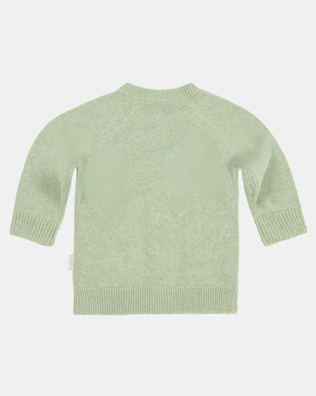 Organic Cardigan - Remy - Matcha