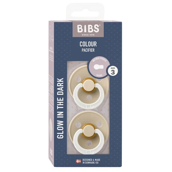 Bibs Dummies Vanilla GLOW 2 Pack