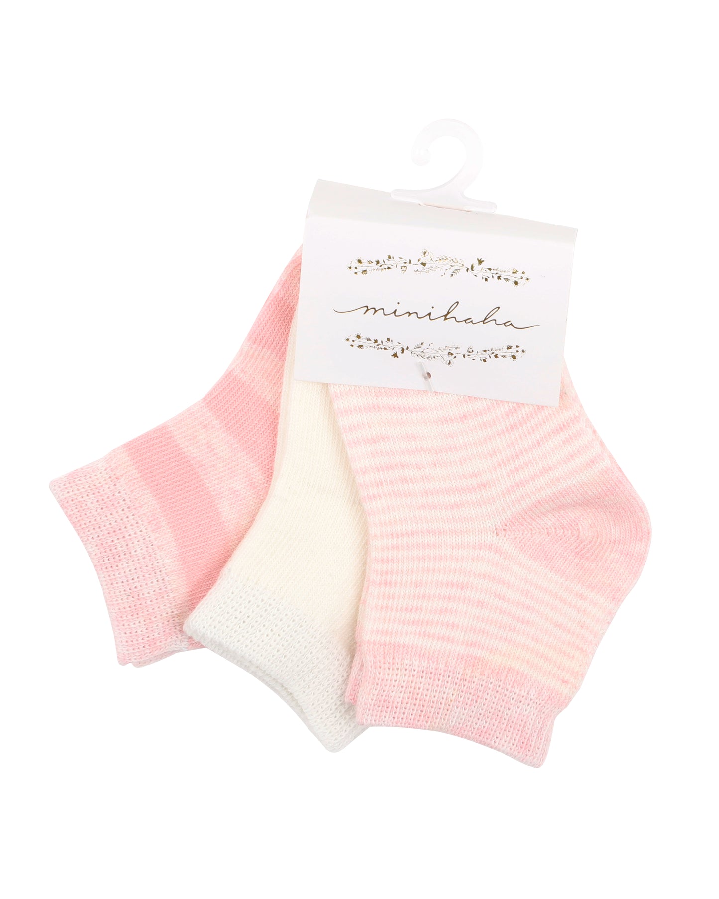 3 pack socks - pink multi
