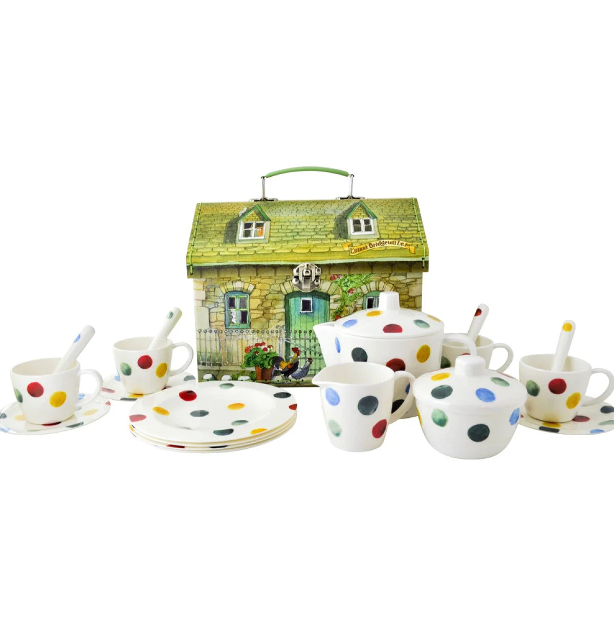 Polka Dot Melamine Tea Set